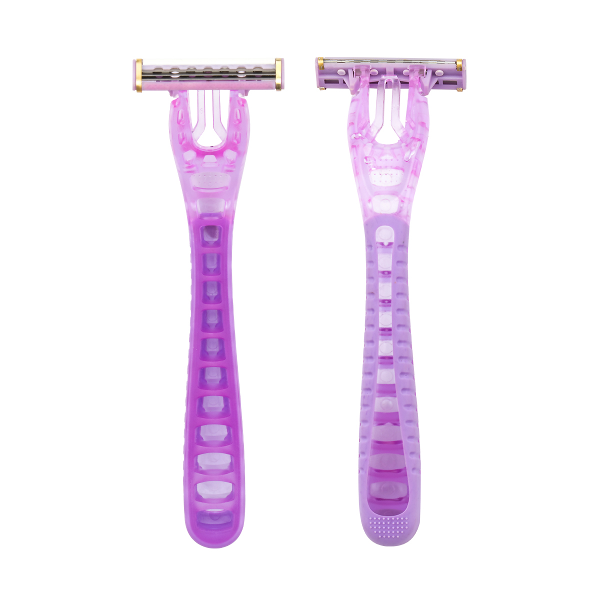 CX-T42-K Gold Edge Triple Blade Women System Razor con testa di rasatura sostituibile